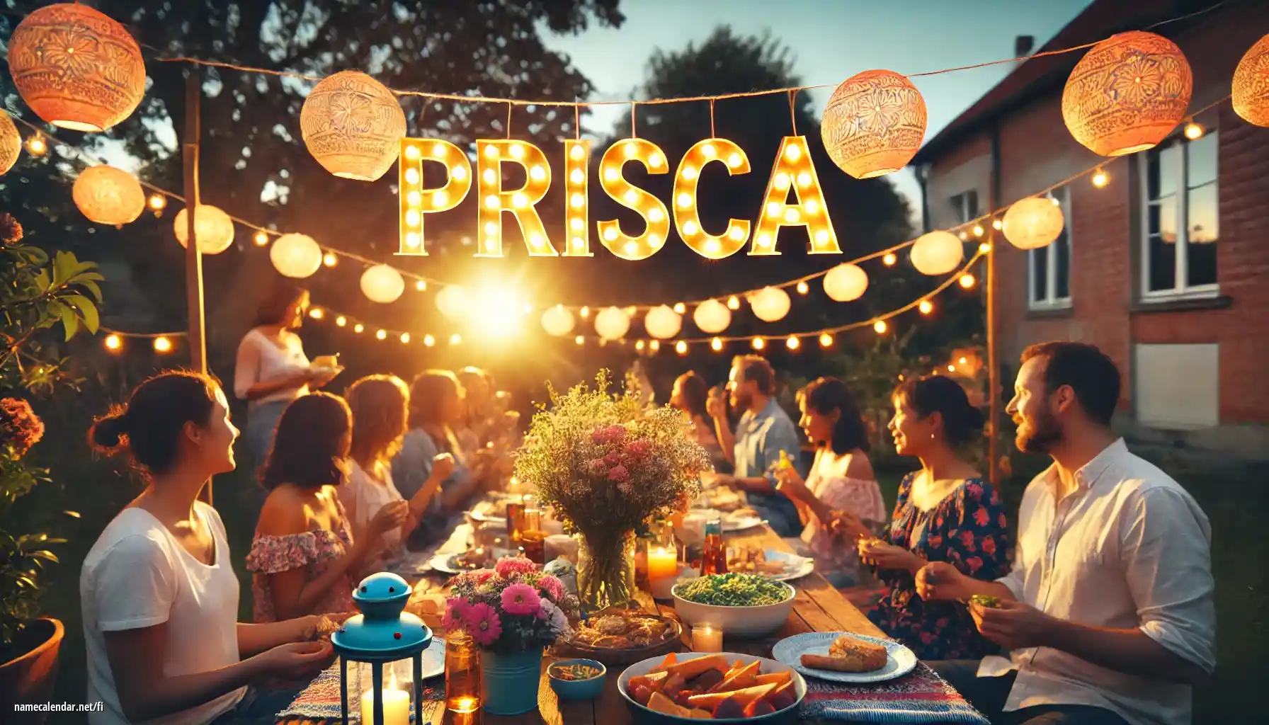 Nimipäivän ja nimen juhliminen - Prisca