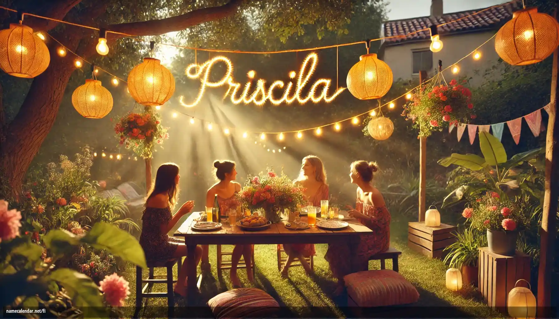 Nimipäivän ja nimen juhliminen - Priscila