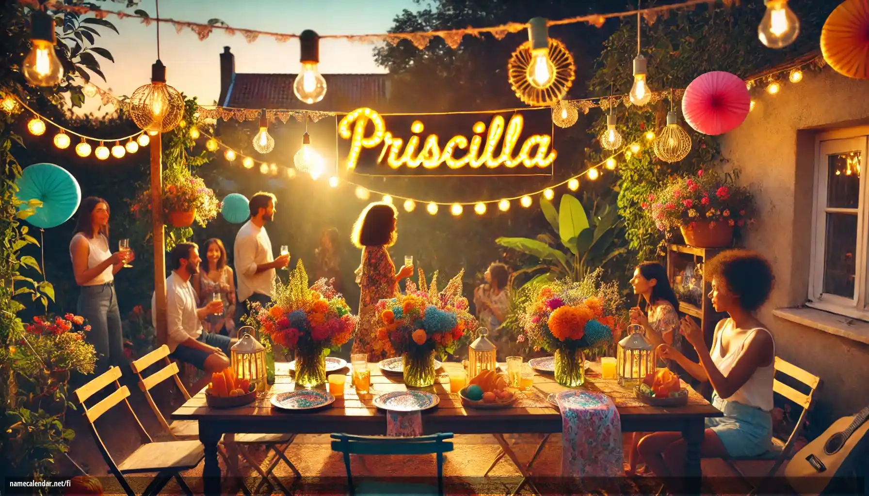 Nimipäivän ja nimen juhliminen - Priscilla