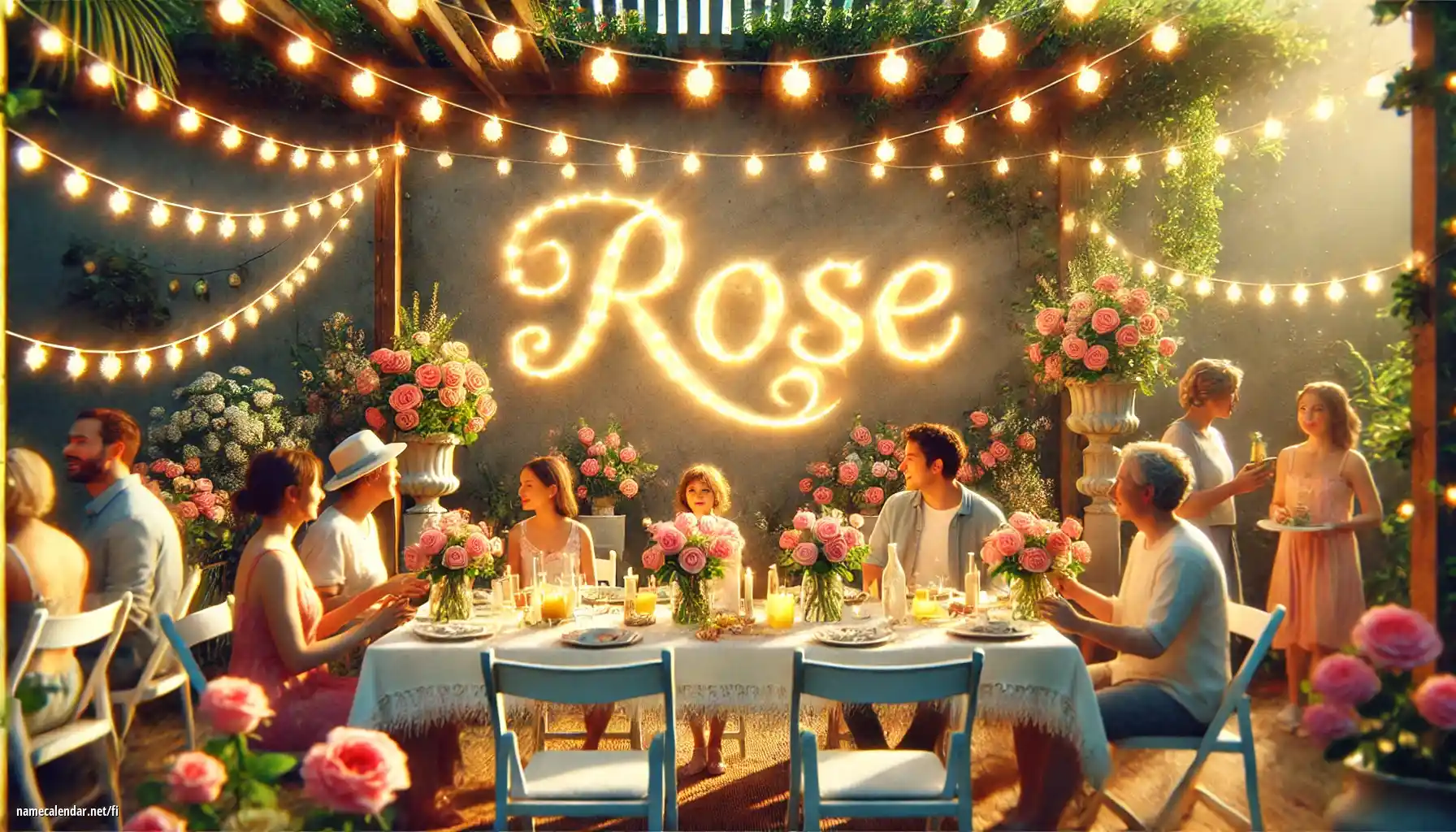 Nimipäivän ja nimen juhliminen - Rose