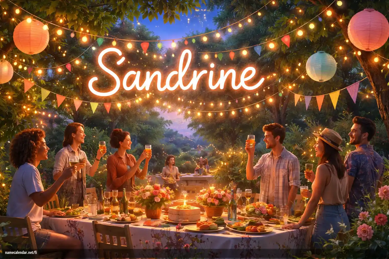 Nimipäivän ja nimen juhliminen - Sandrine