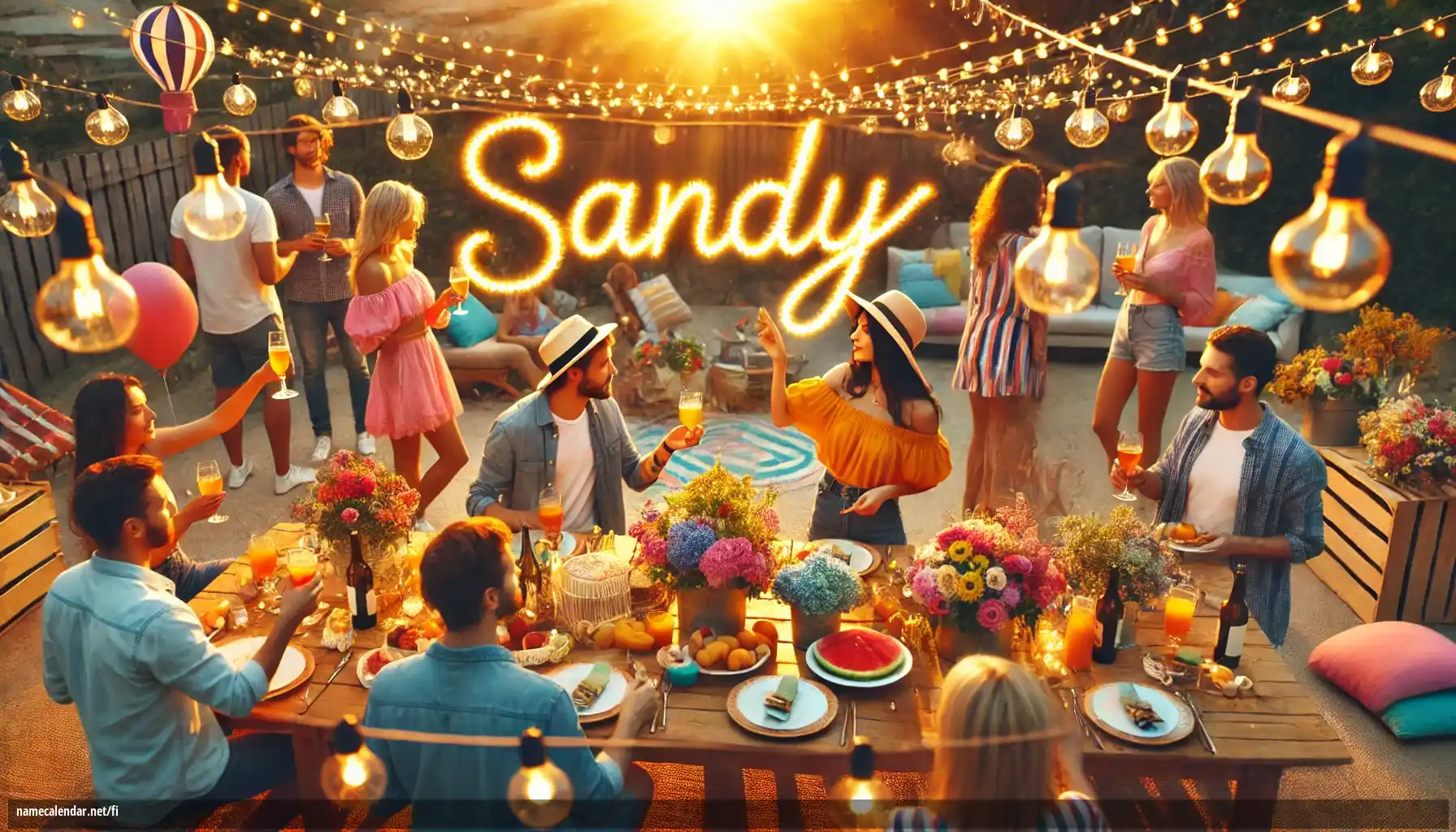 Nimipäivän ja nimen juhliminen - Sandy