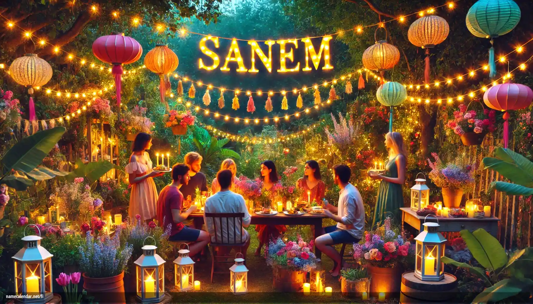 Nimipäivän ja nimen juhliminen - Sanem