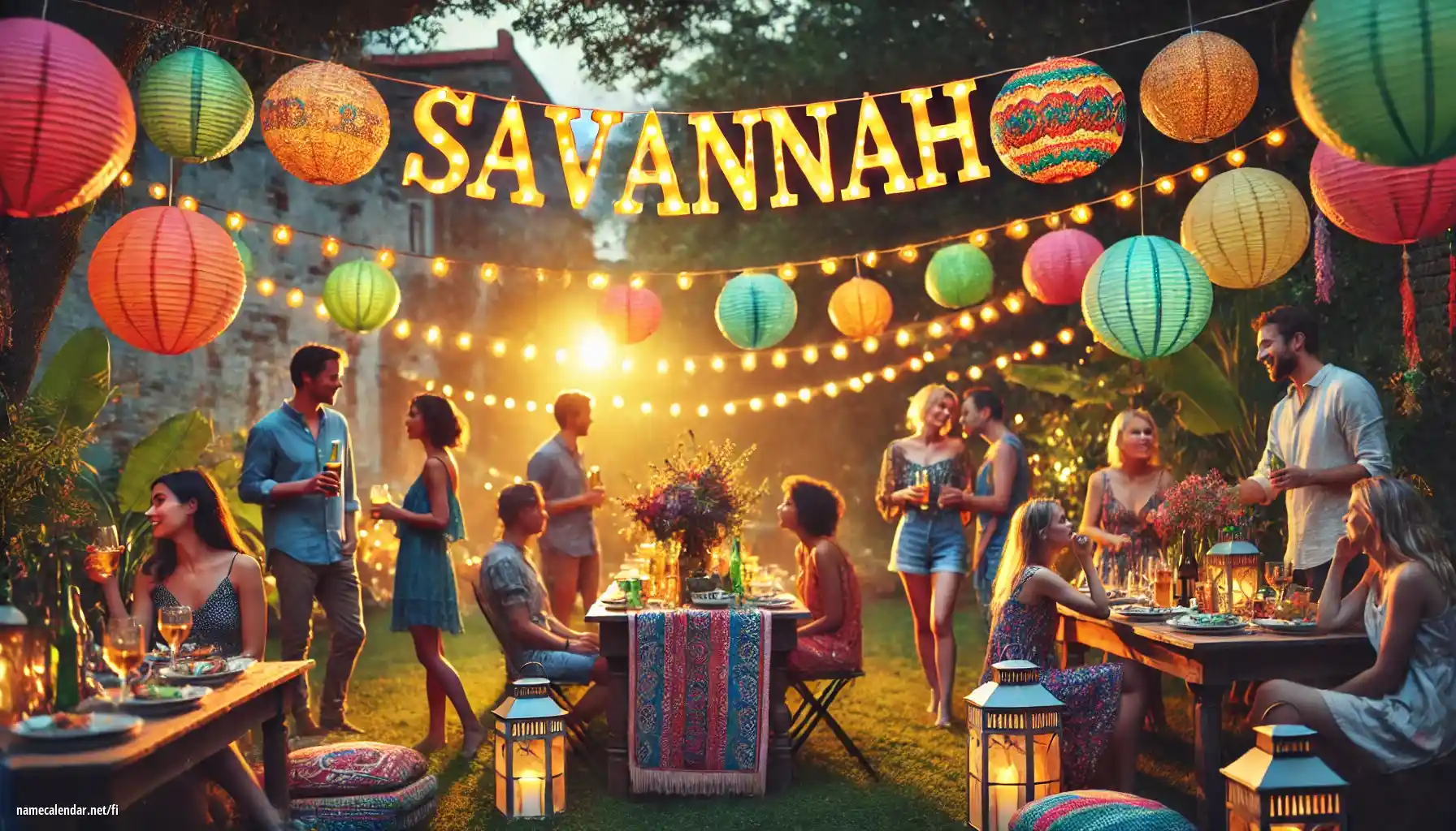 Nimipäivän ja nimen juhliminen - Savannah