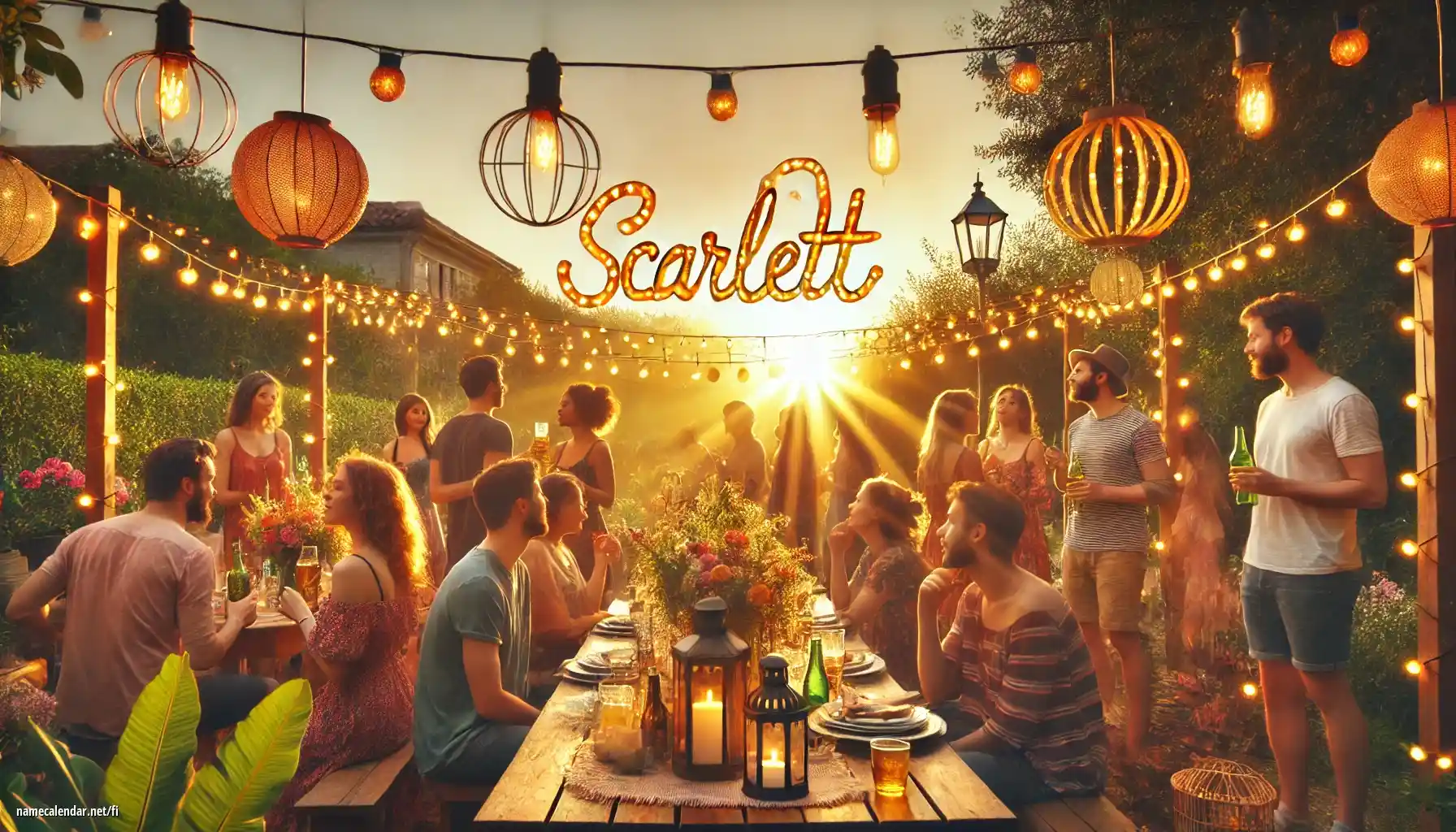 Nimipäivän ja nimen juhliminen - Scarlett