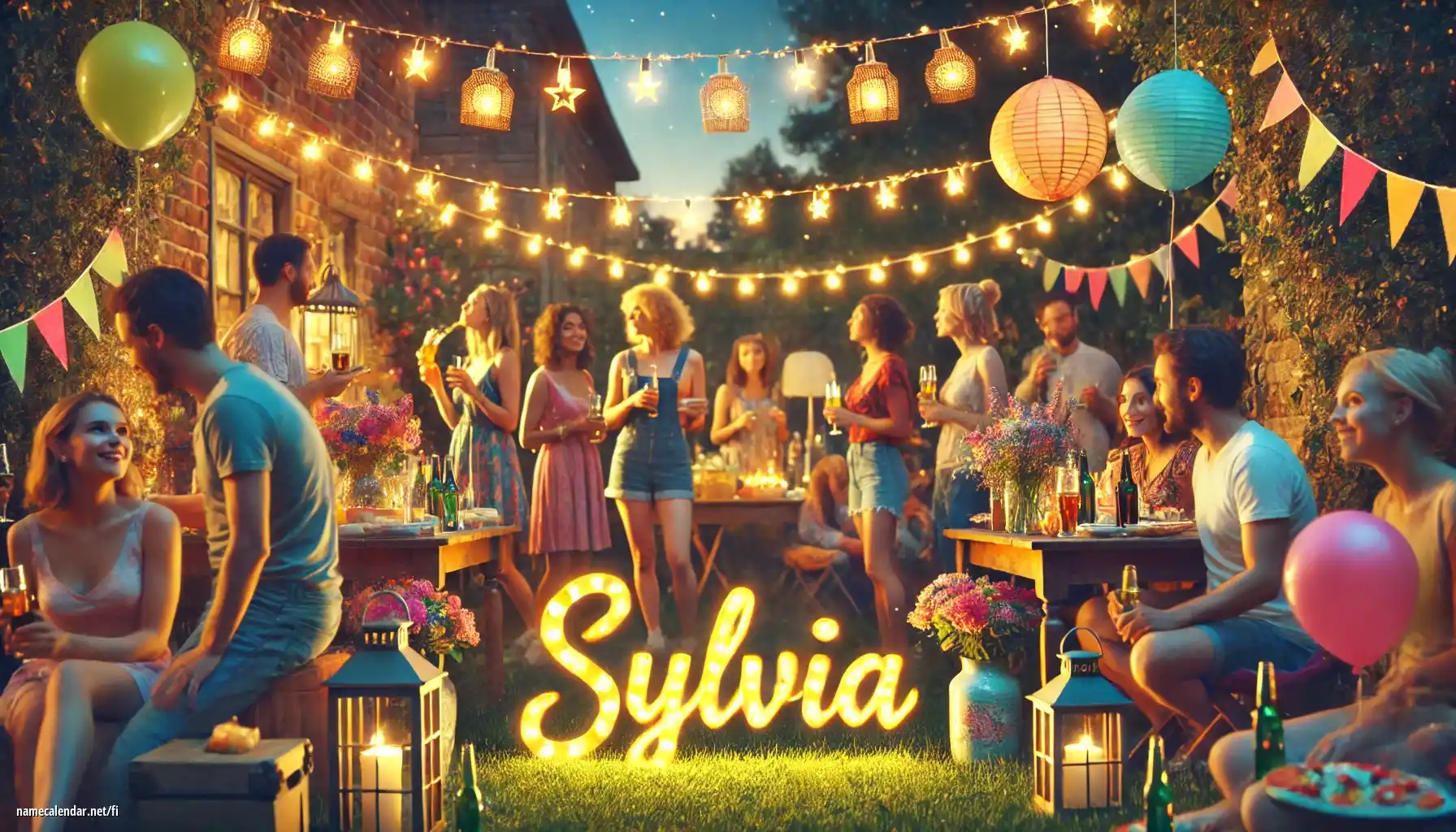 Nimipäivän ja nimen juhliminen - Sylvia