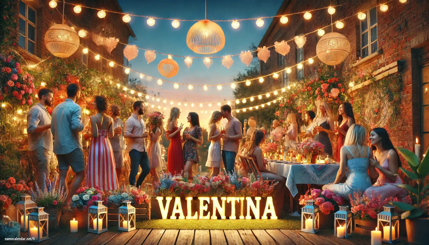 Nimipäivän ja nimen juhliminen - Valentína