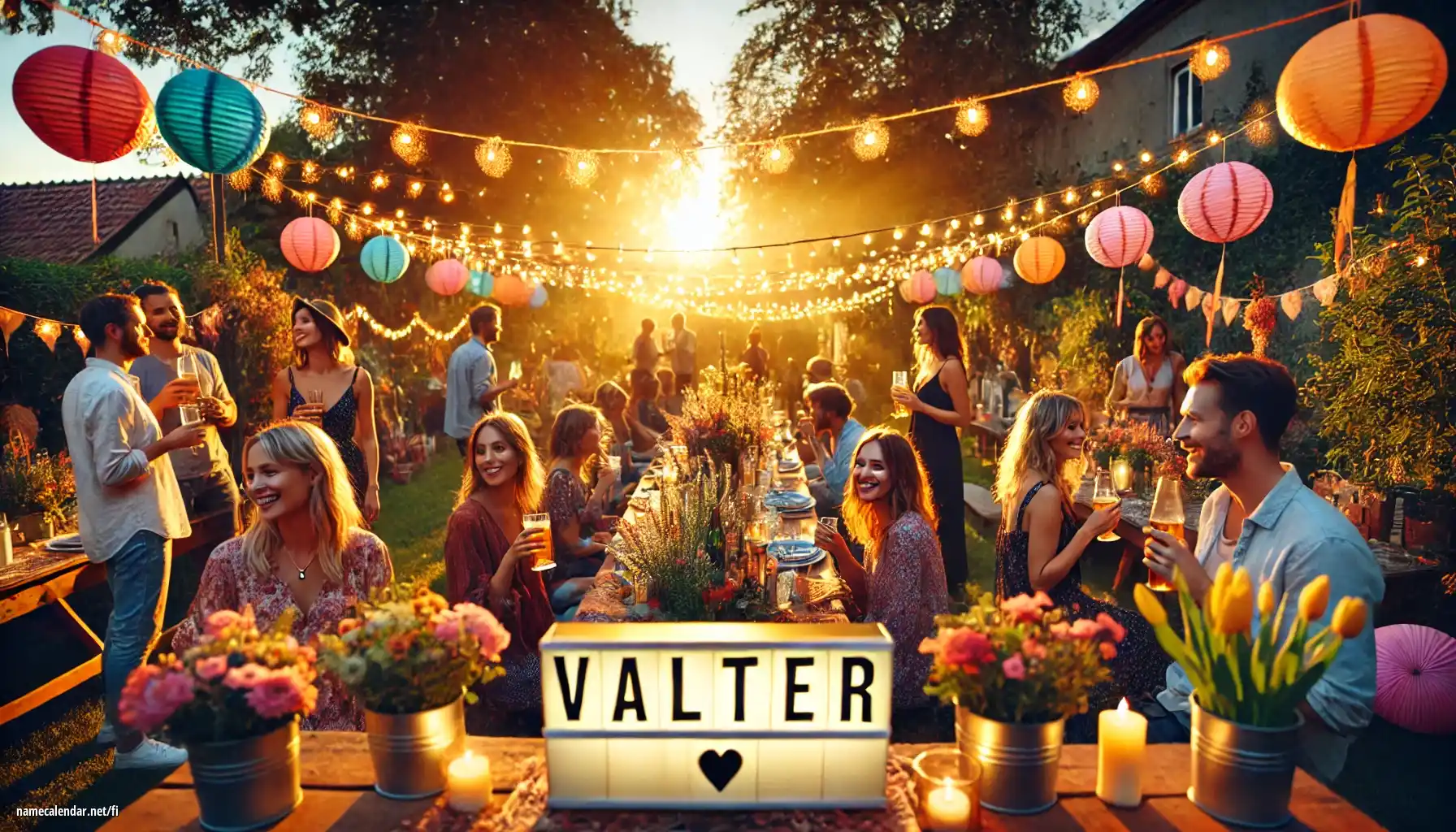 Nimipäivän ja nimen juhliminen - Valter