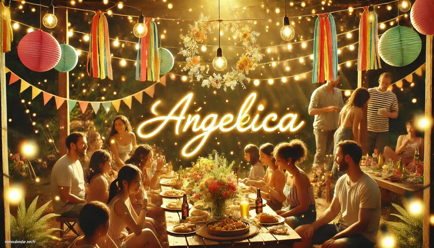 Célébration du jour du nom et du nom - Ángelica
