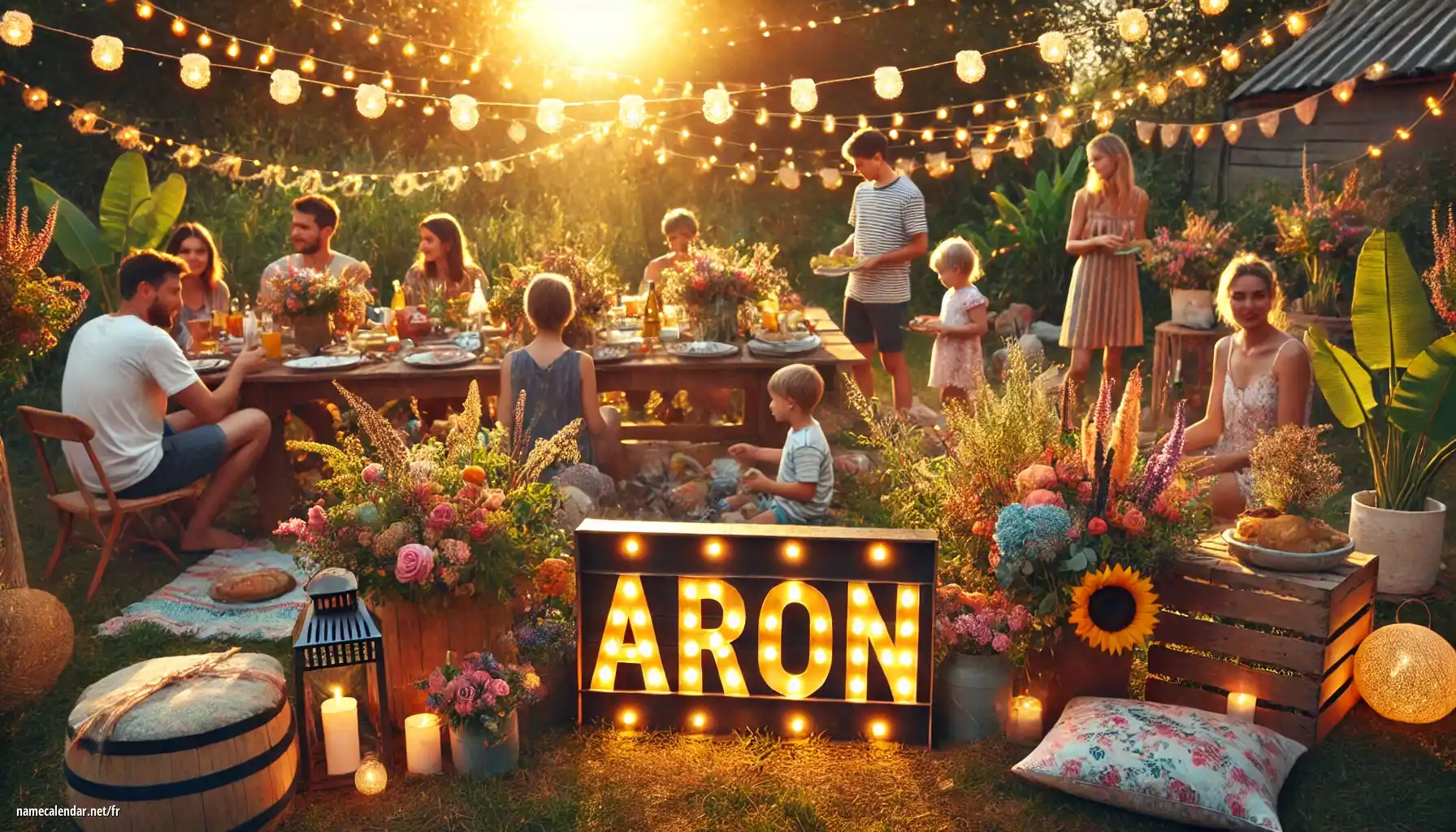 Célébration du jour du nom et du nom - Áron