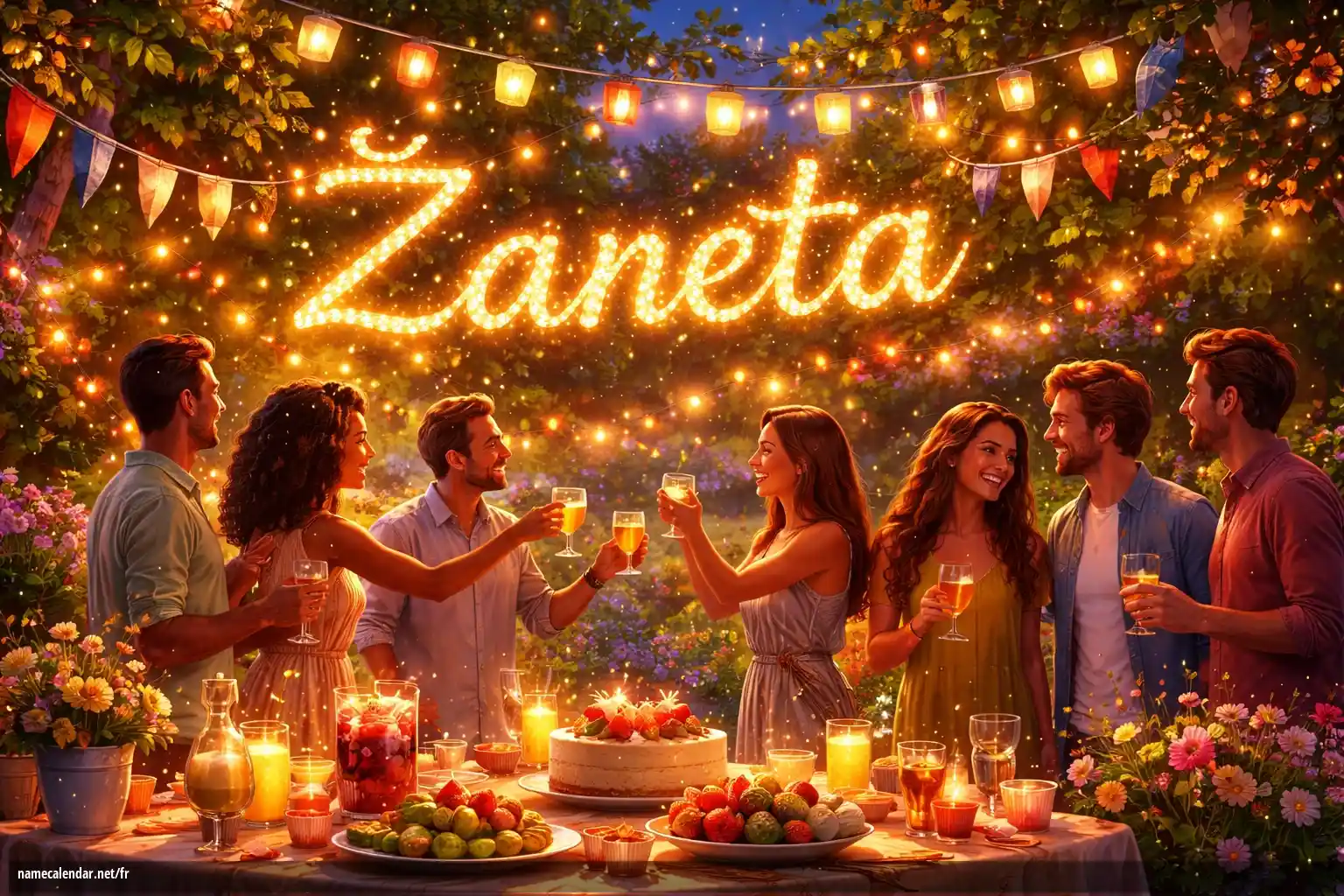 Célébration du jour du nom et du nom - Žaneta