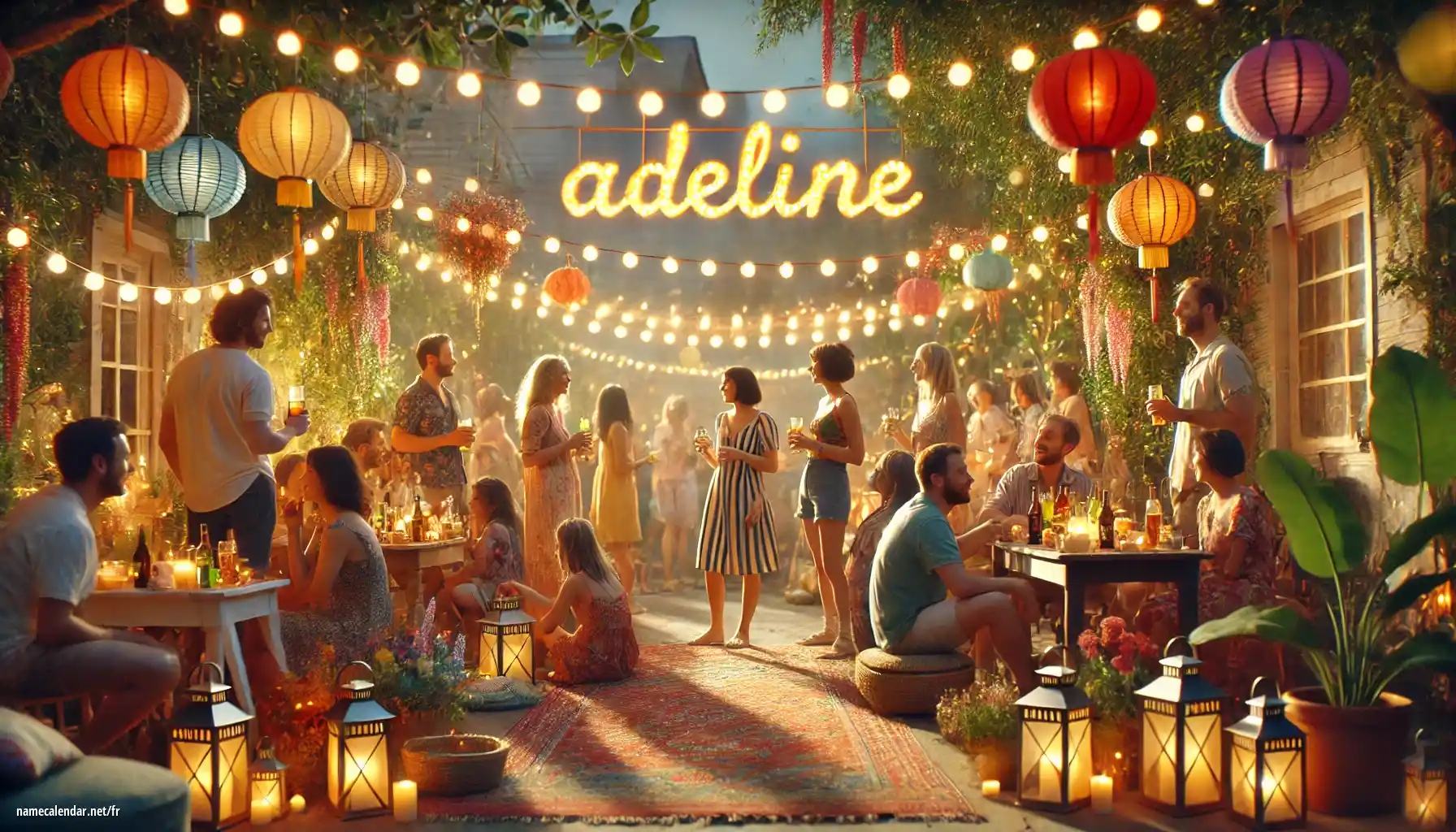 Célébration du jour du nom et du nom - Adeline