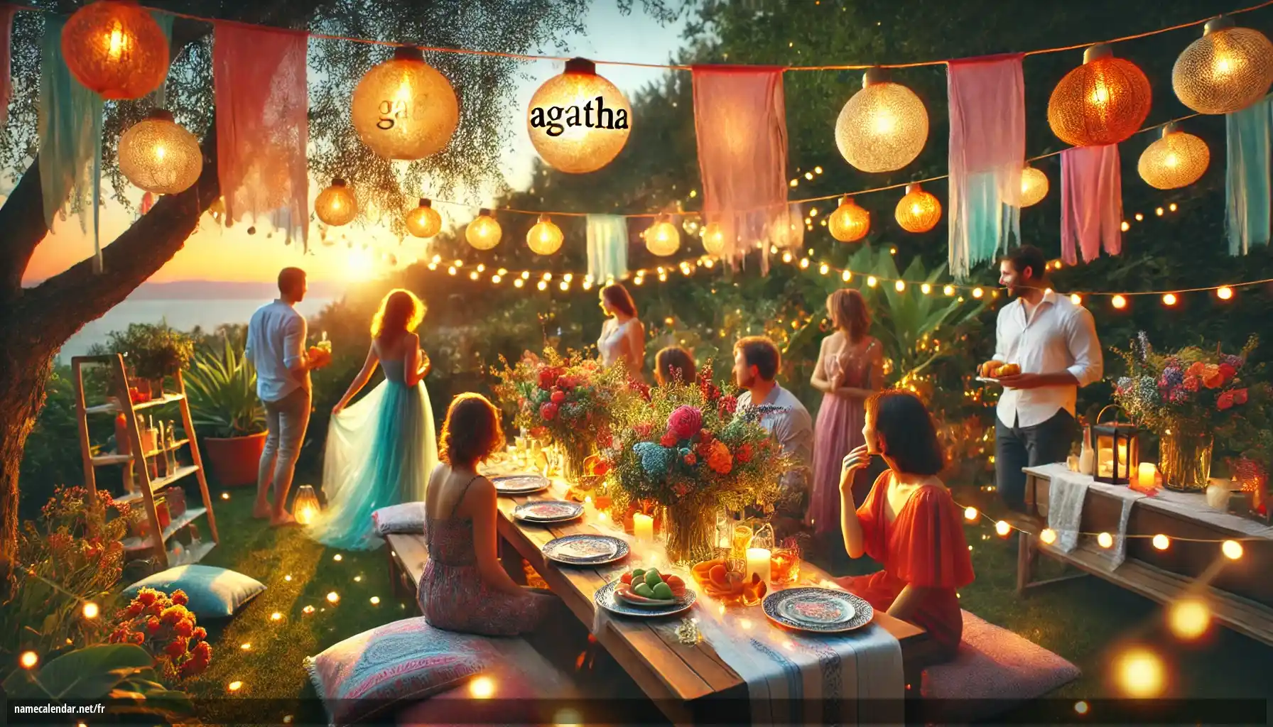 Célébration du jour du nom et du nom - Agatha