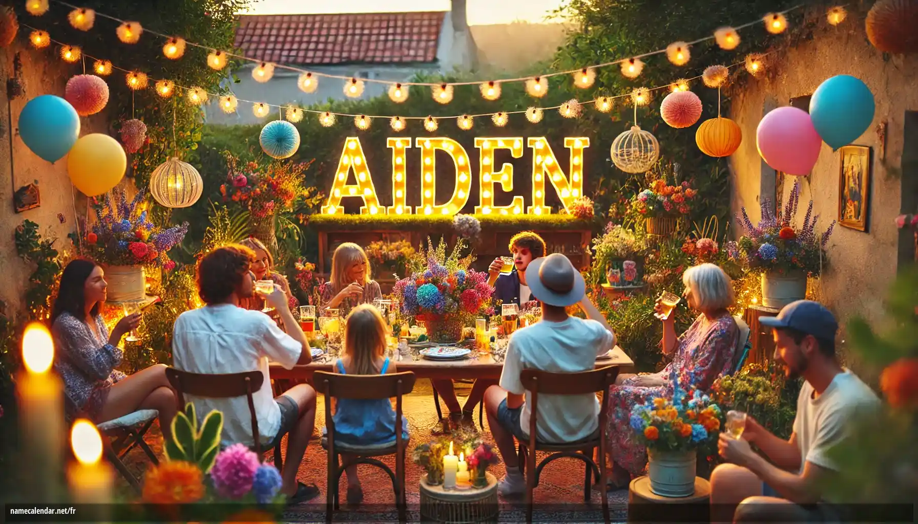 Célébration du jour du nom et du nom - Aiden