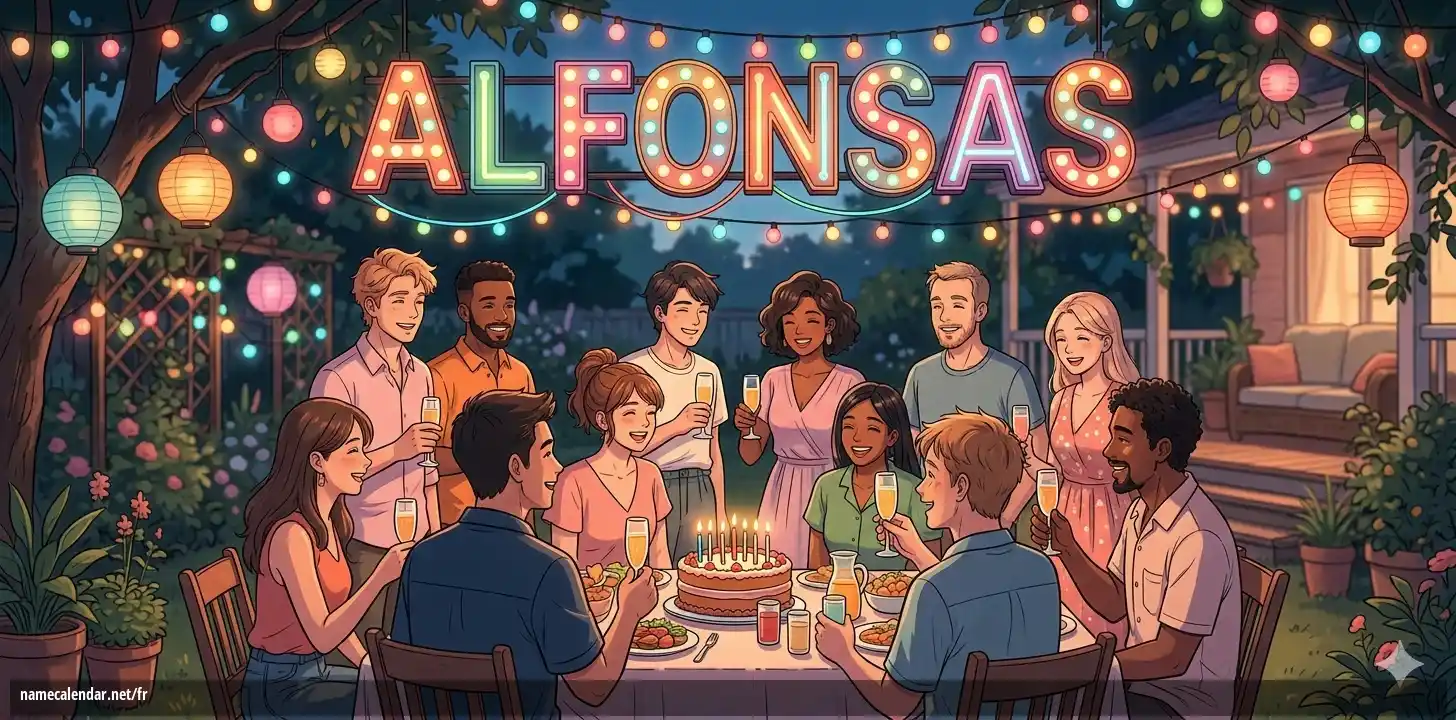 Célébration du jour du nom et du nom - Alfonsas