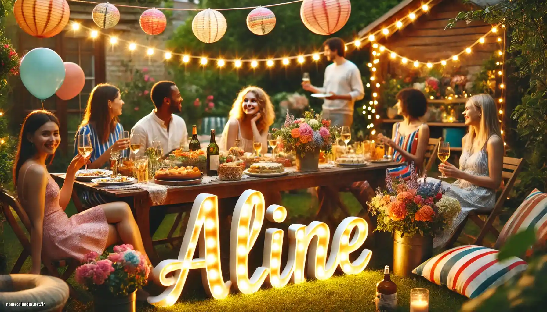 Célébration du jour du nom et du nom - Aline