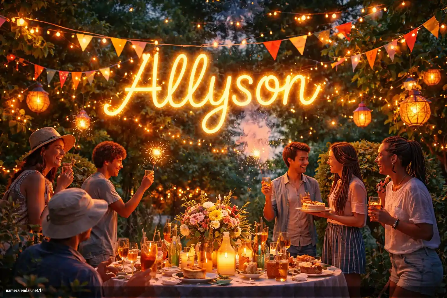 Célébration du jour du nom et du nom - Allyson