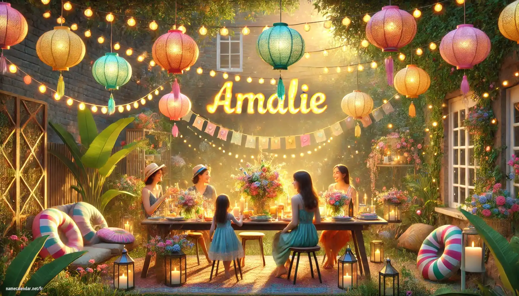 Célébration du jour du nom et du nom - Amálie