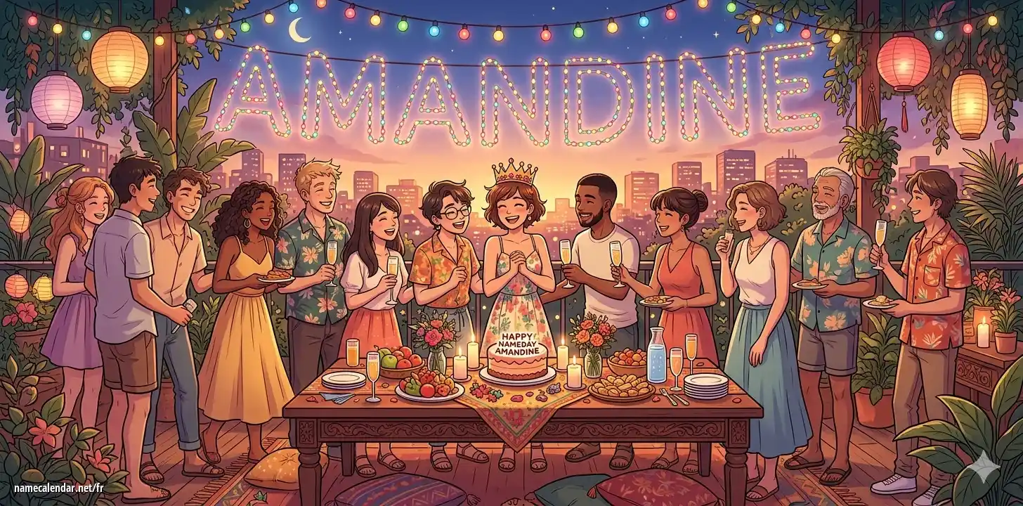 Célébration du jour du nom et du nom - Amandine