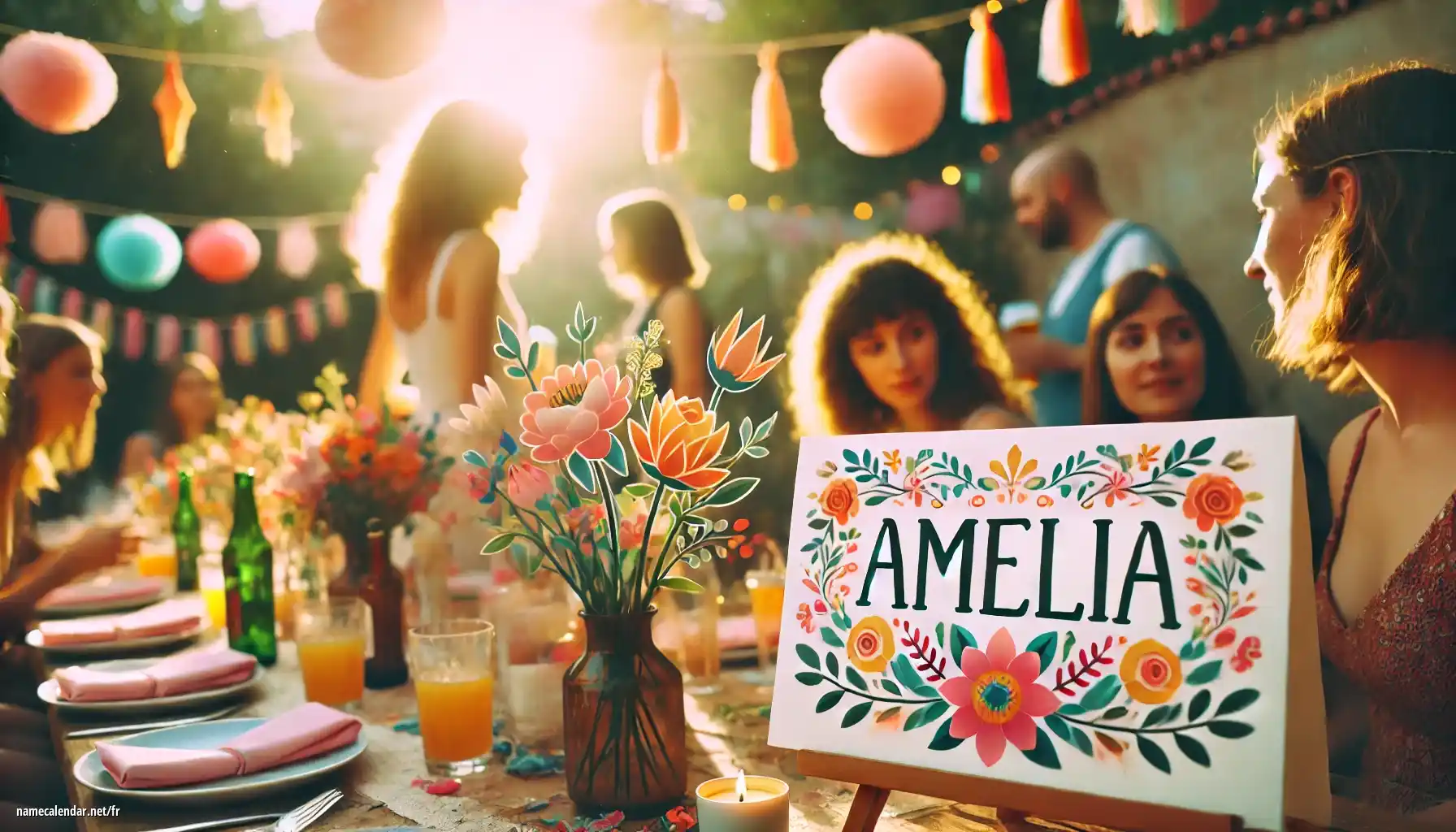 Célébration du jour du nom et du nom - Amelia