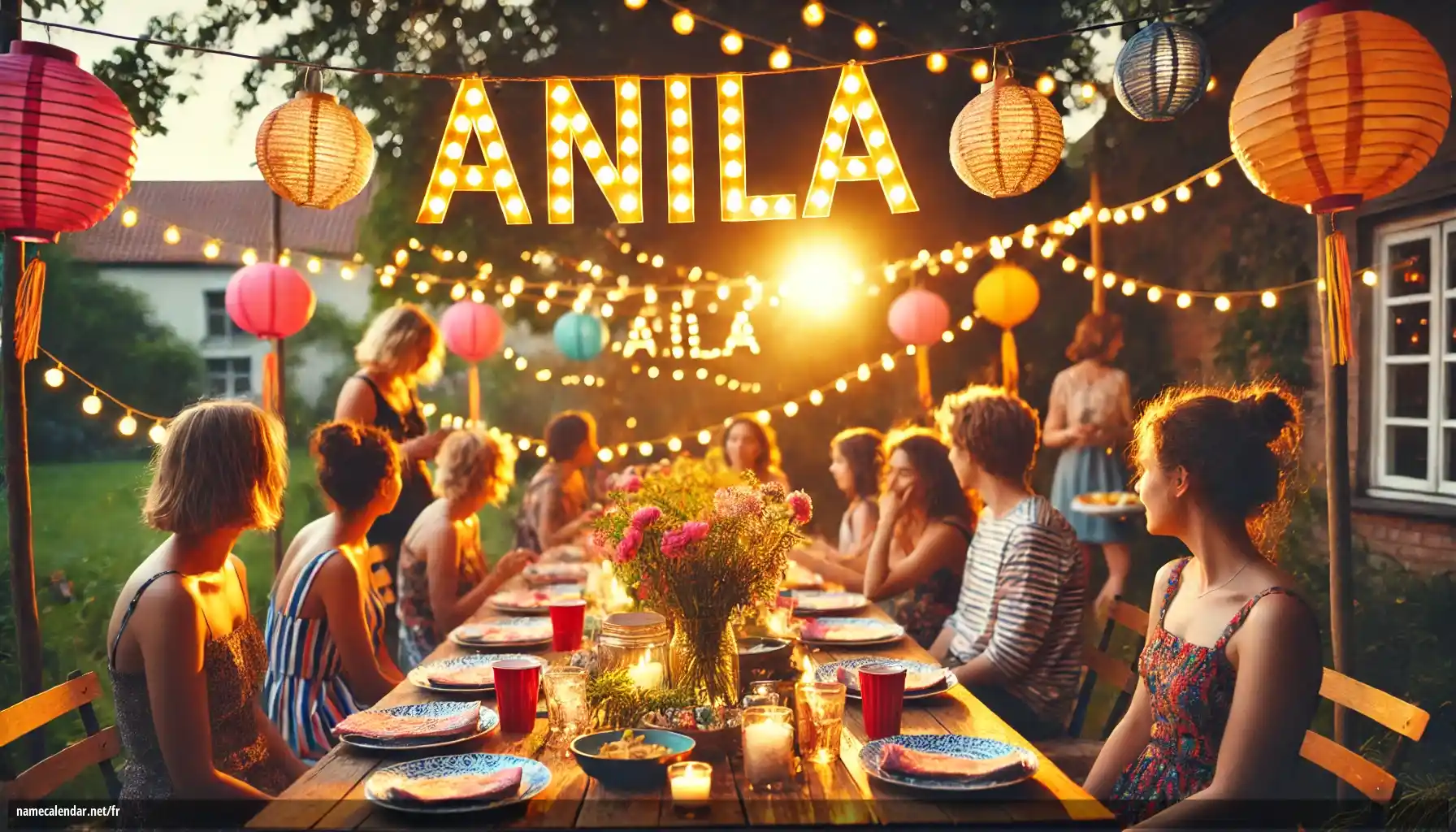 Célébration du jour du nom et du nom - Anila