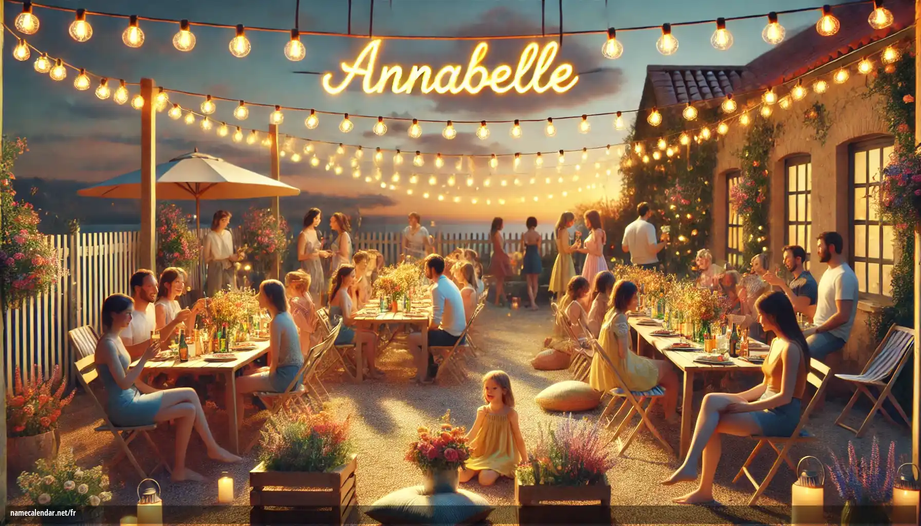 Célébration du jour du nom et du nom - Annabelle