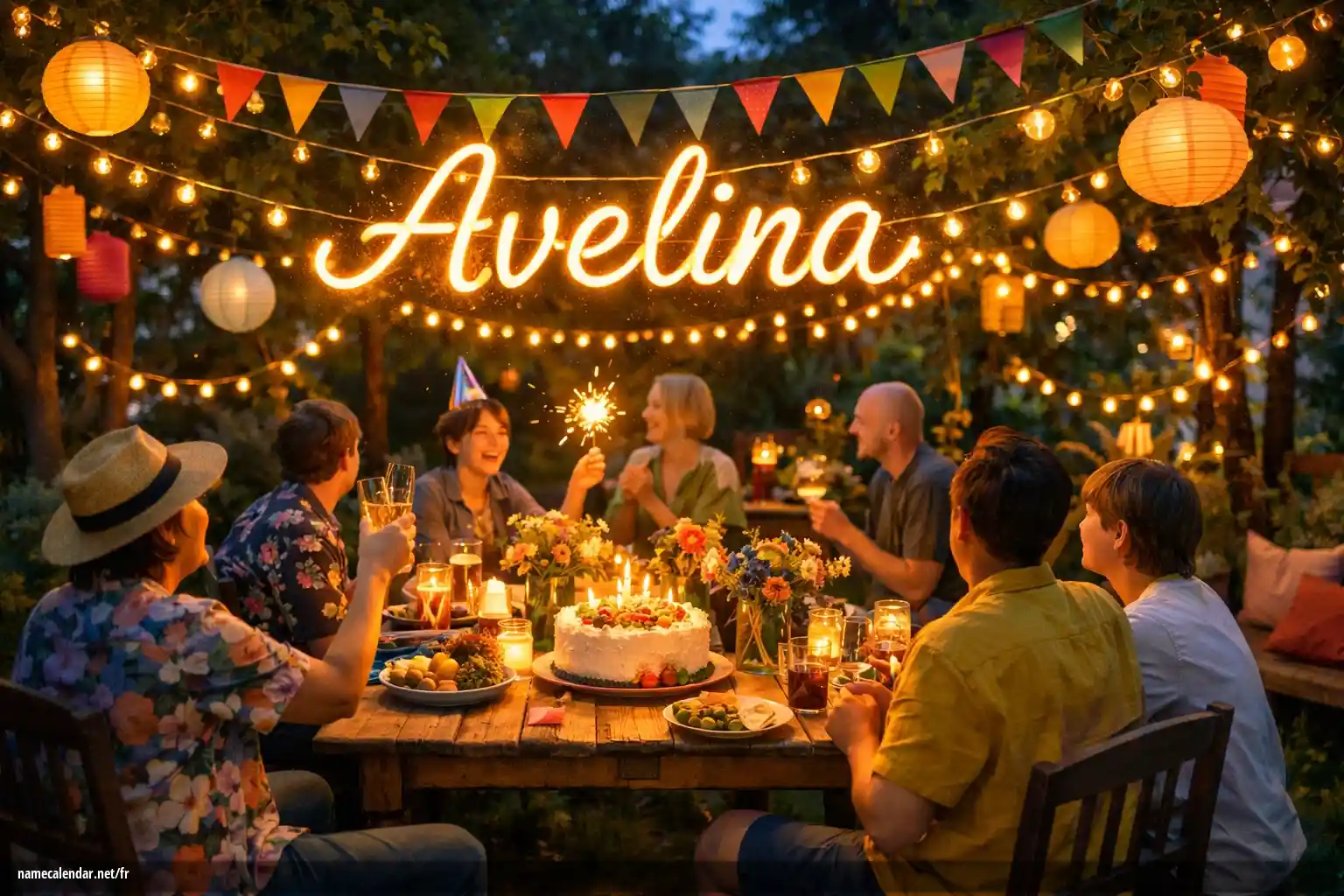 Célébration du jour du nom et du nom - Avelina