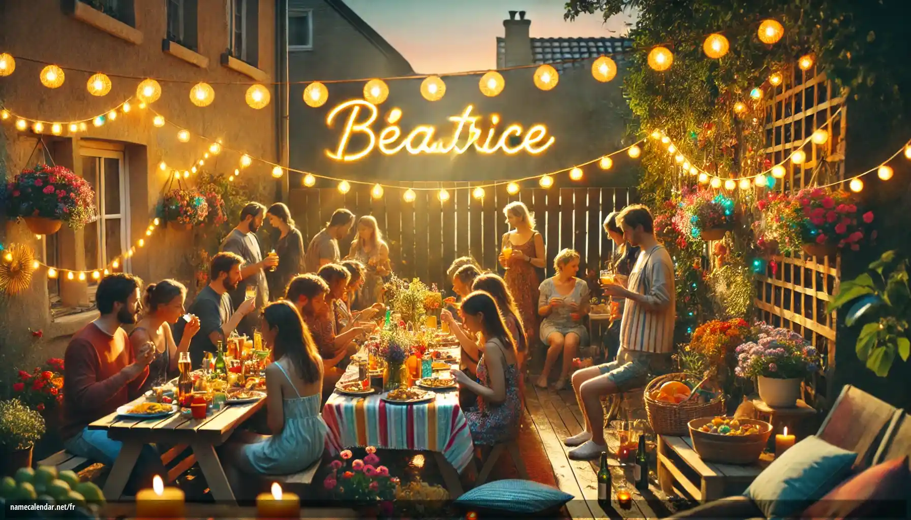 Célébration du jour du nom et du nom - Béatrice