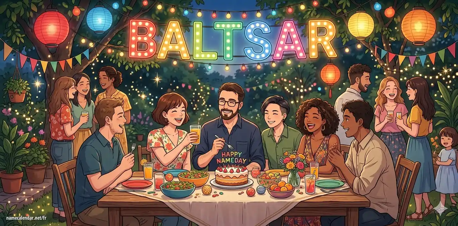 Célébration du jour du nom et du nom - Baltsar