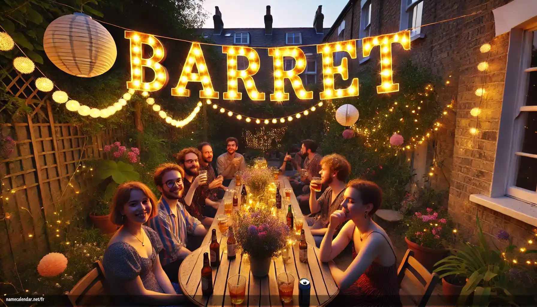 Célébration du jour du nom et du nom - Barret