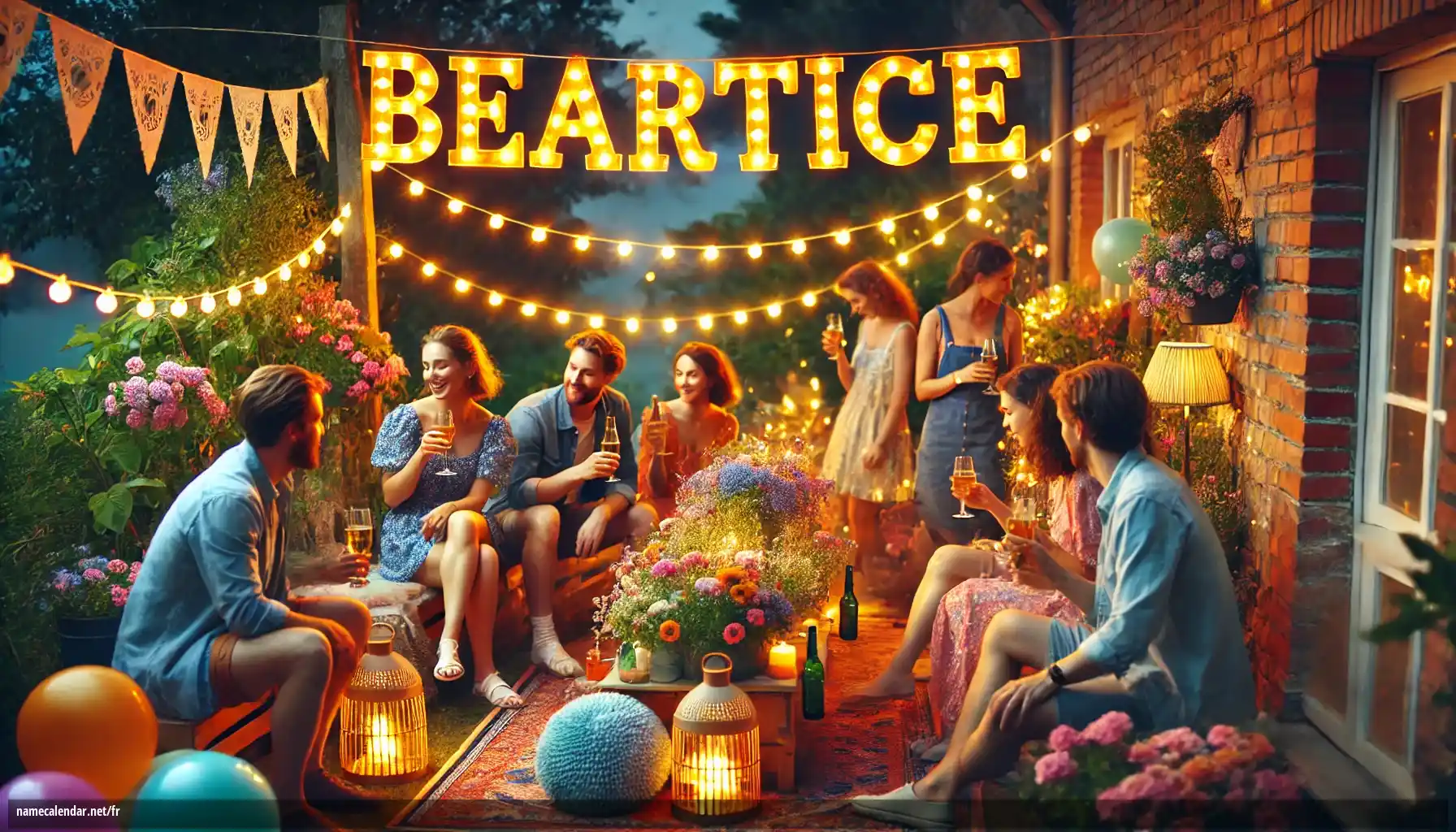 Célébration du jour du nom et du nom - Beatrice