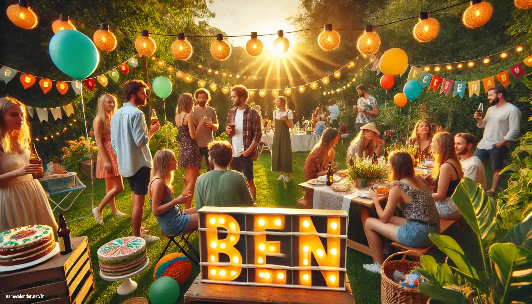 Célébration du jour du nom et du nom - Ben