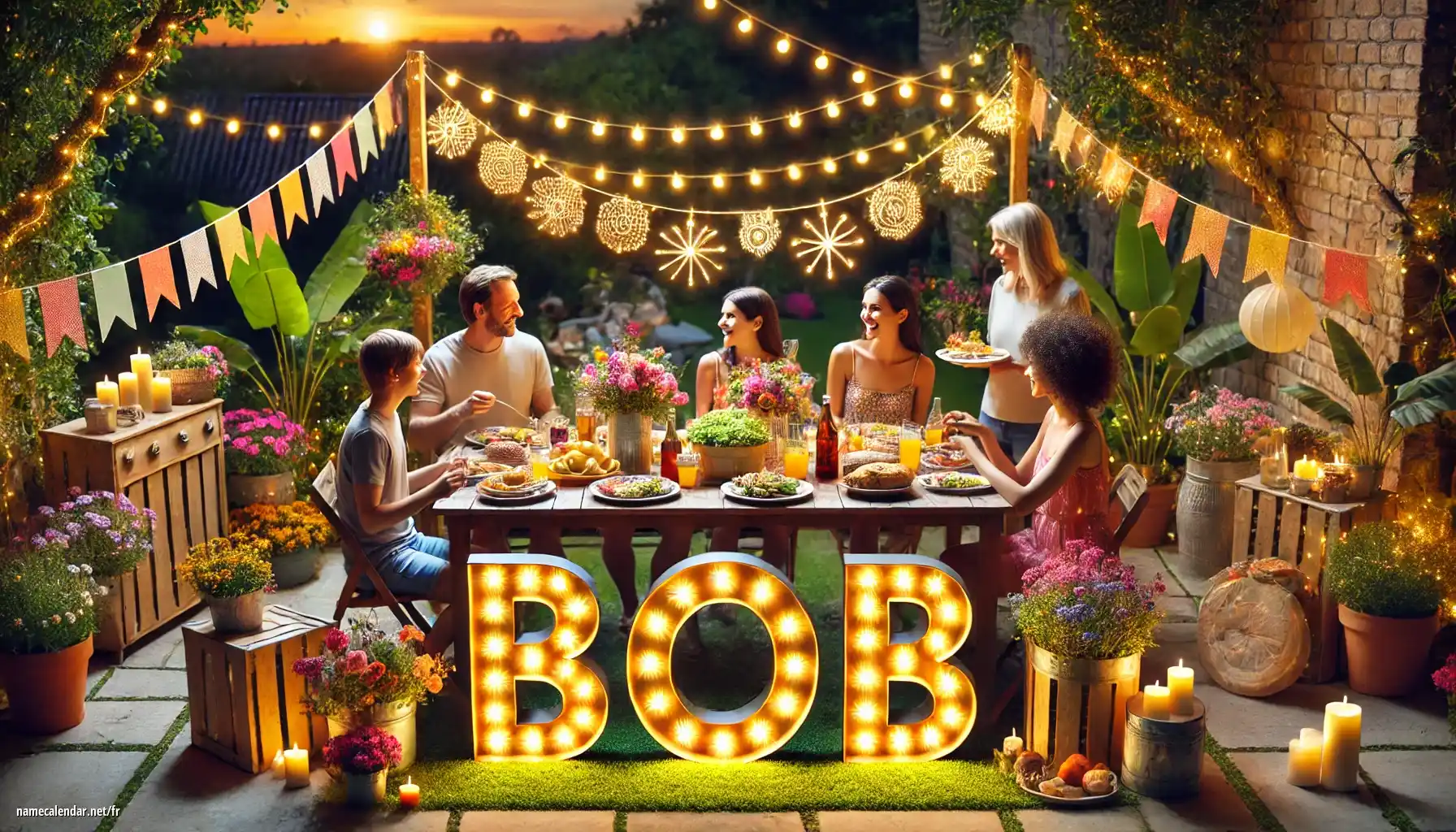 Célébration du jour du nom et du nom - Bob