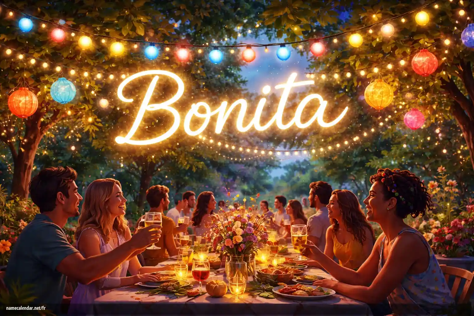 Célébration du jour du nom et du nom - Bonita