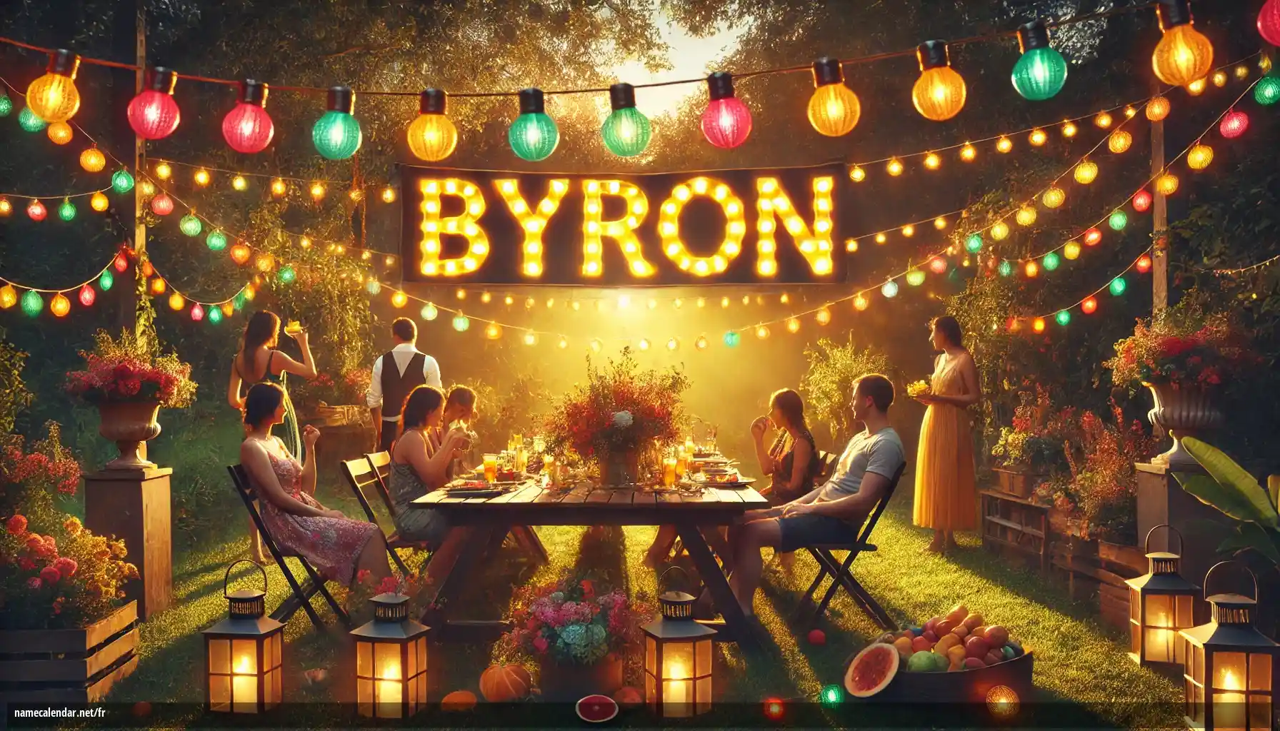 Célébration du jour du nom et du nom - Byron