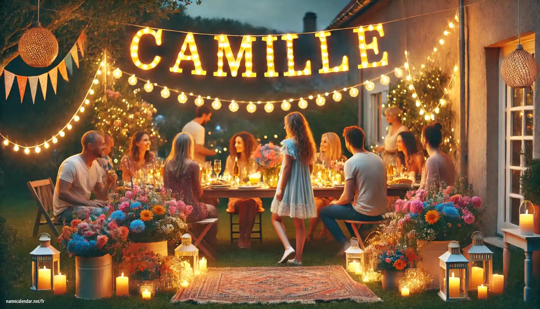 Célébration du jour du nom et du nom - Camille