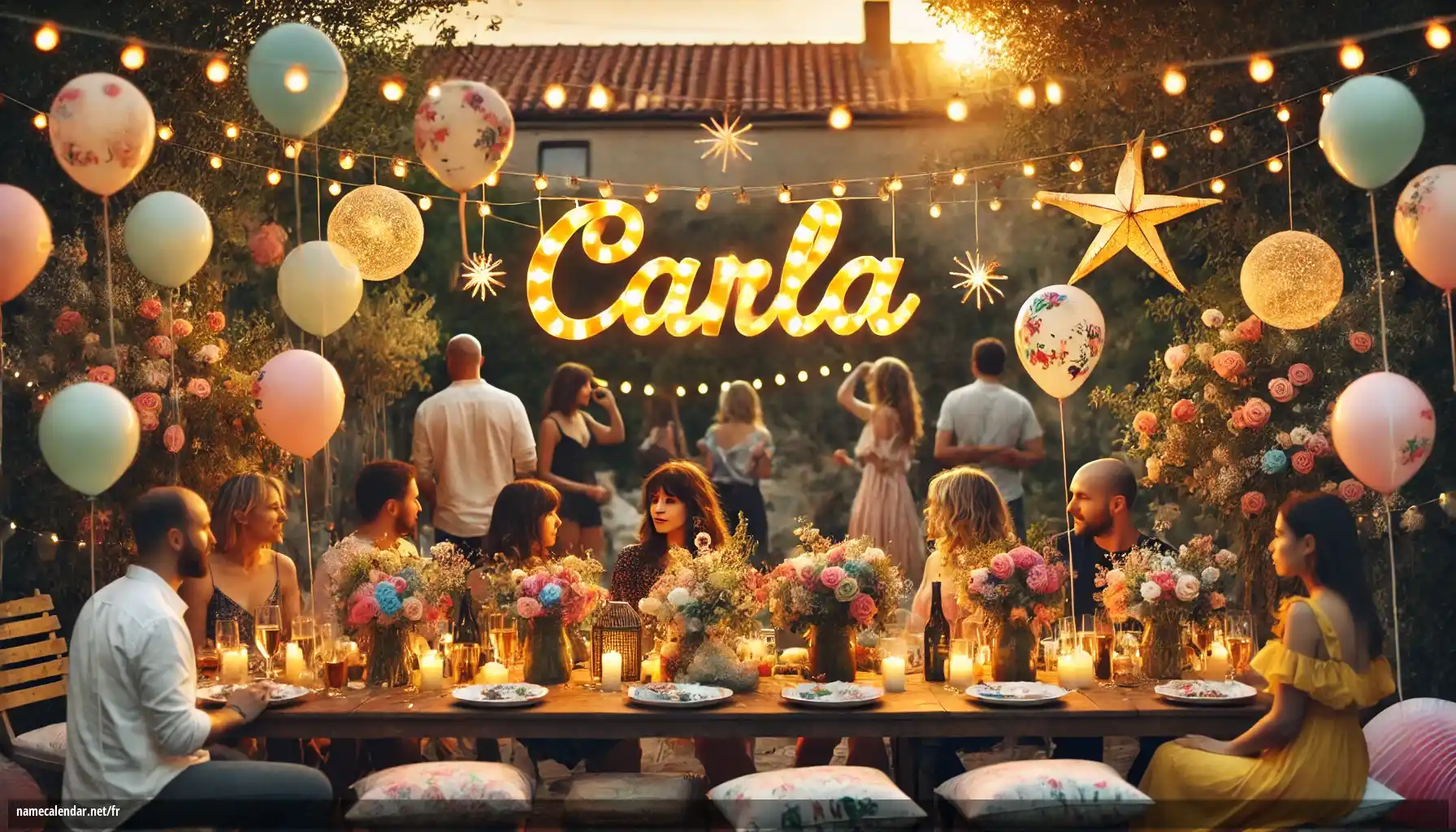 Célébration du jour du nom et du nom - Carla