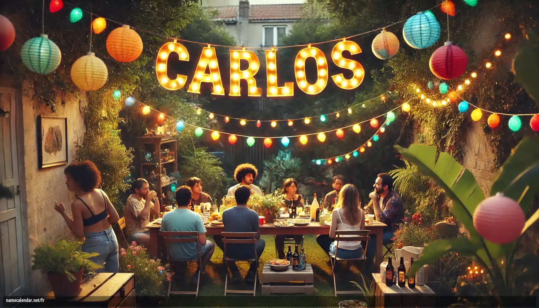 Célébration du jour du nom et du nom - Carlos