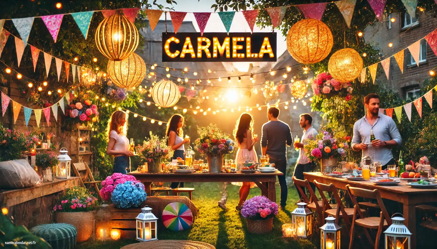 Célébration du jour du nom et du nom - Carmela