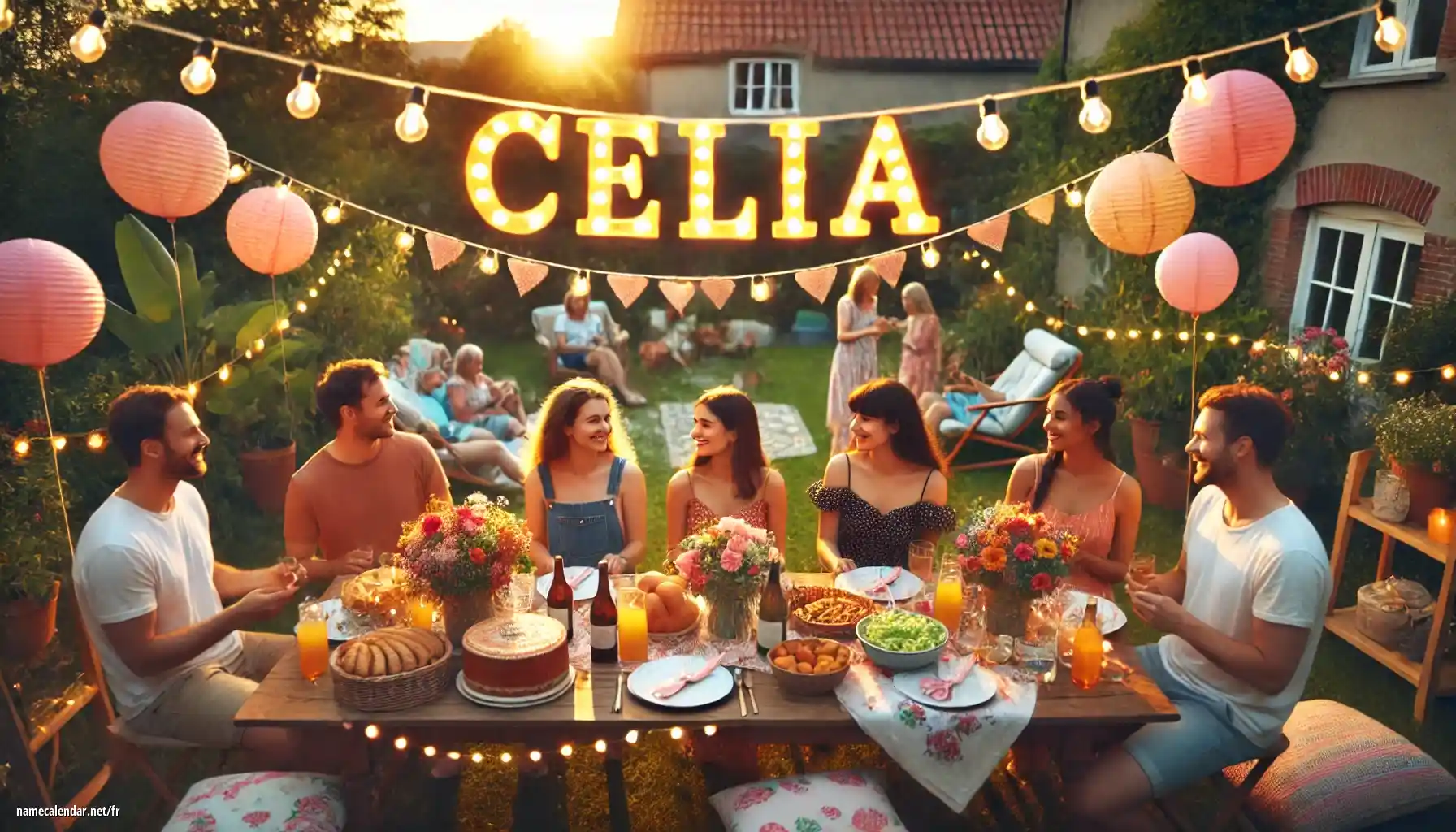 Célébration du jour du nom et du nom - Celia