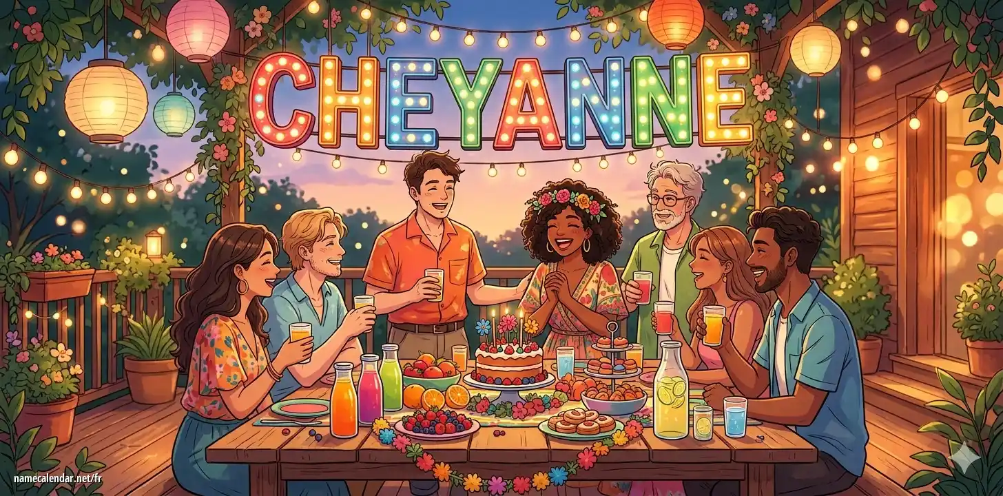 Célébration du jour du nom et du nom - Cheyanne