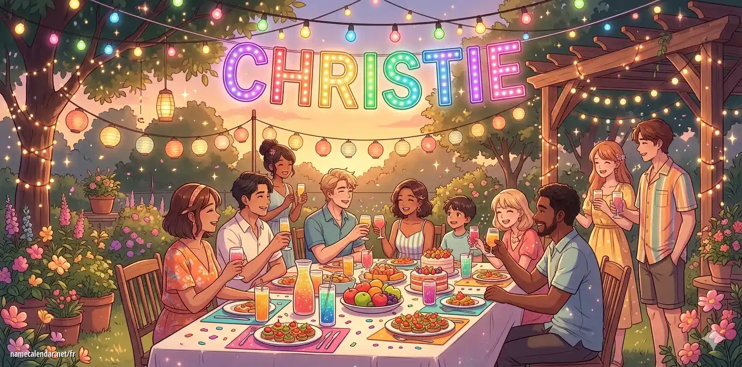 Célébration du jour du nom et du nom - Christie