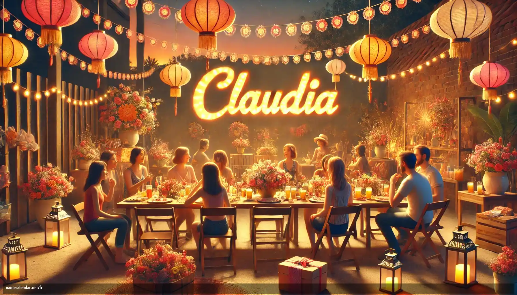 Célébration du jour du nom et du nom - Claudia