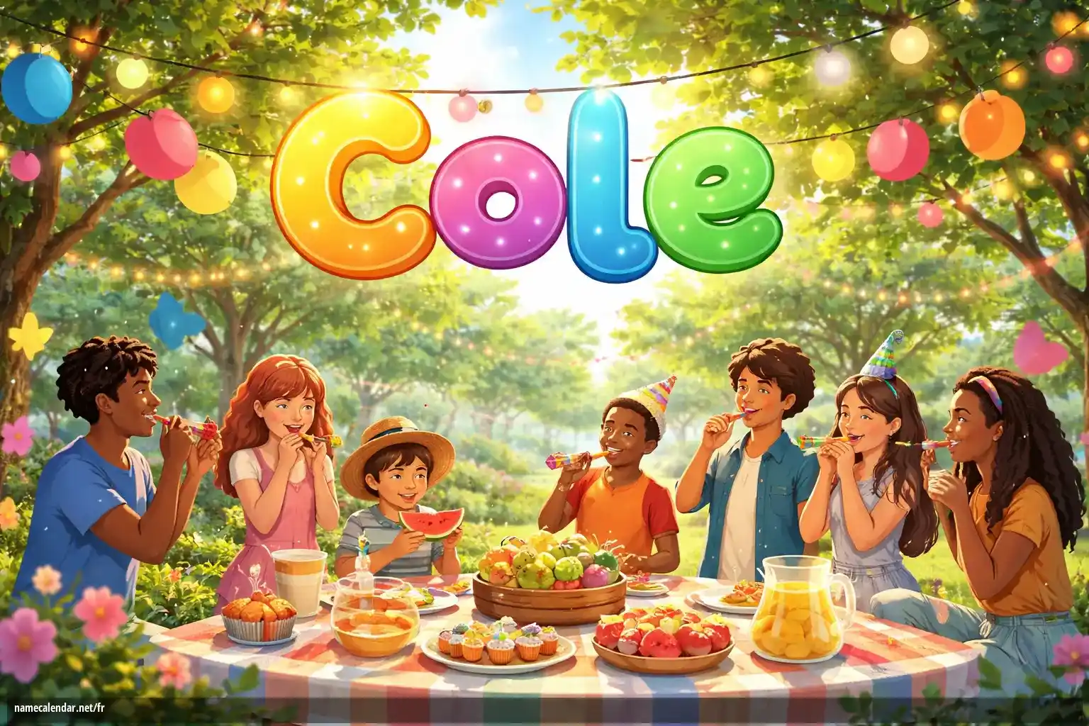 Célébration du jour du nom et du nom - Cole