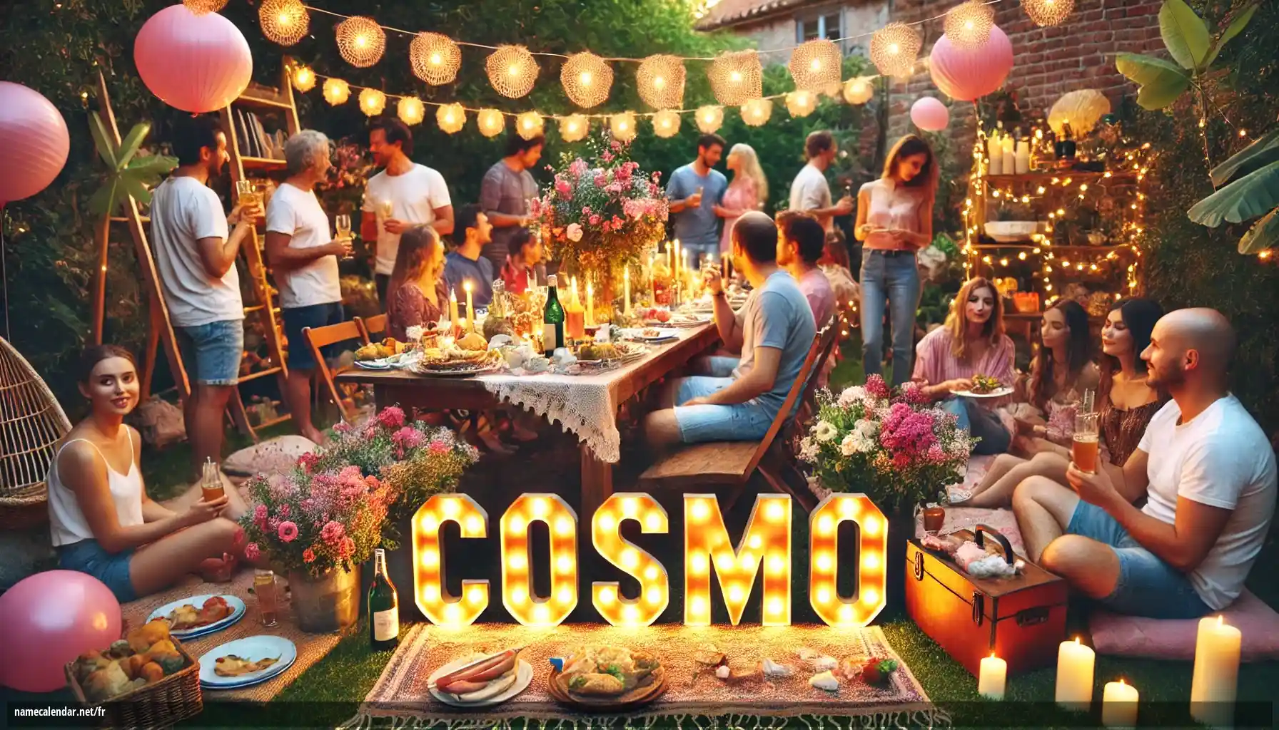 Célébration du jour du nom et du nom - Cosmo