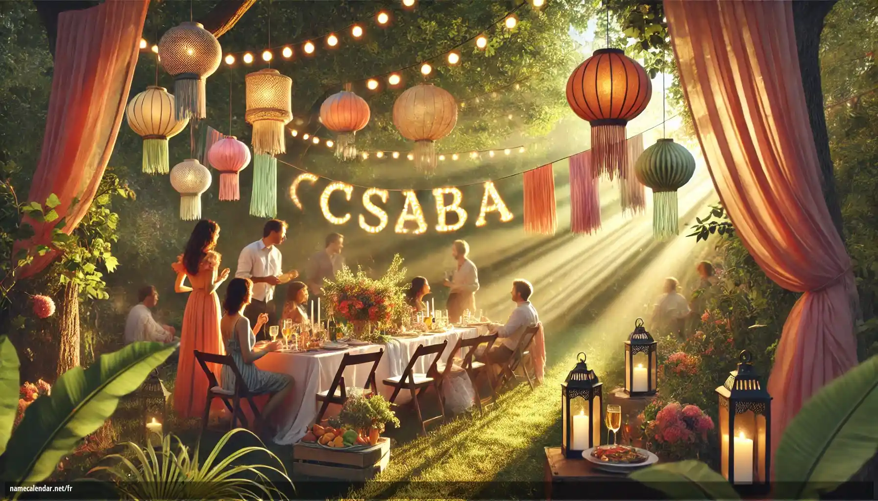 Célébration du jour du nom et du nom - Csaba