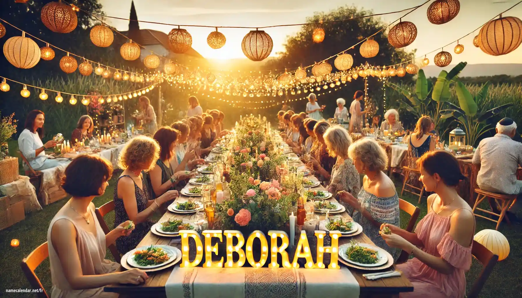 Célébration du jour du nom et du nom - Déborah