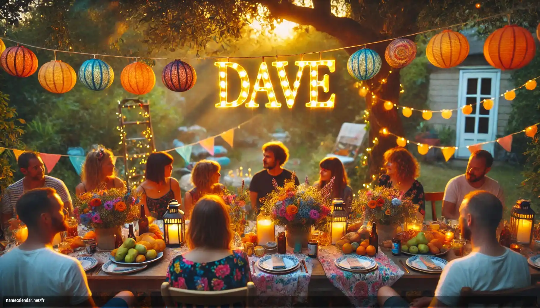Célébration du jour du nom et du nom - Dave