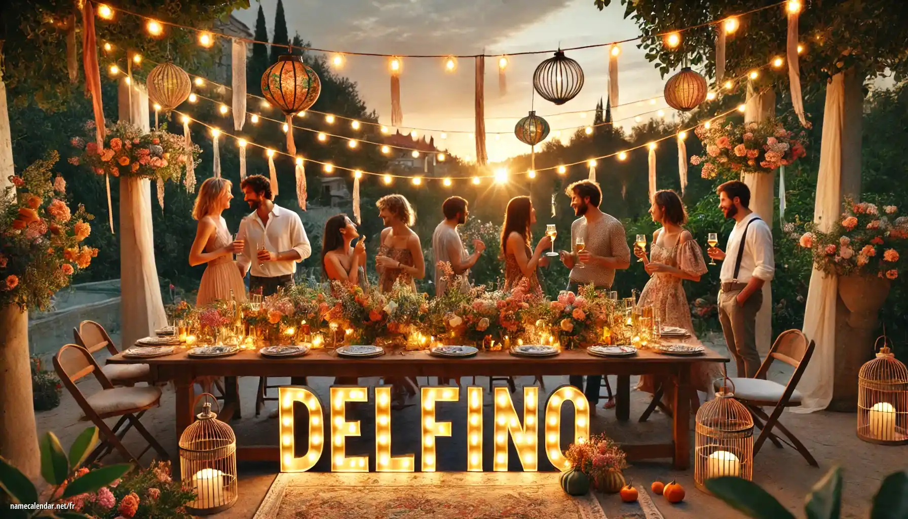 Célébration du jour du nom et du nom - Delfino