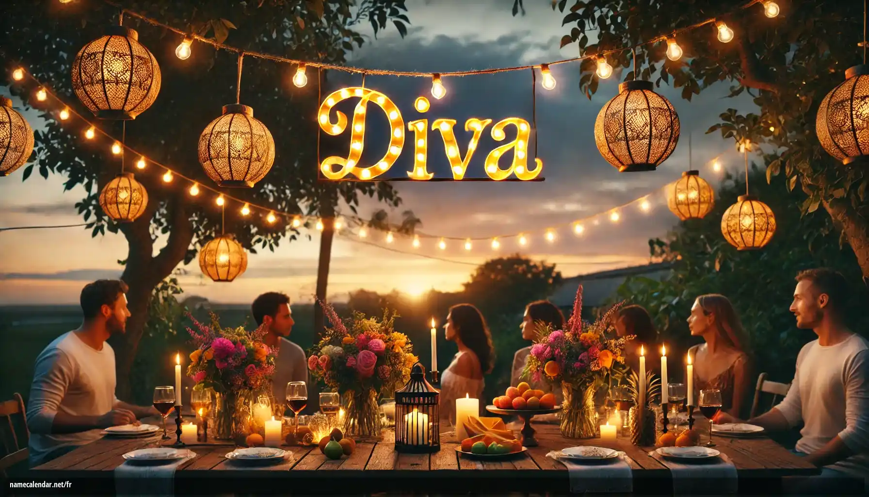 Célébration du jour du nom et du nom - Diva